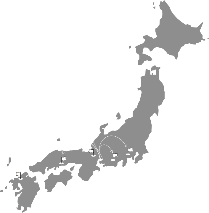 2020年創業から愛知6店舗岡山・福岡・静岡・東京・岐阜に続々と広がっています。